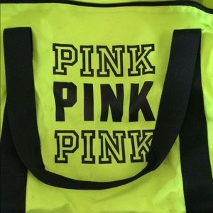Pink duffle